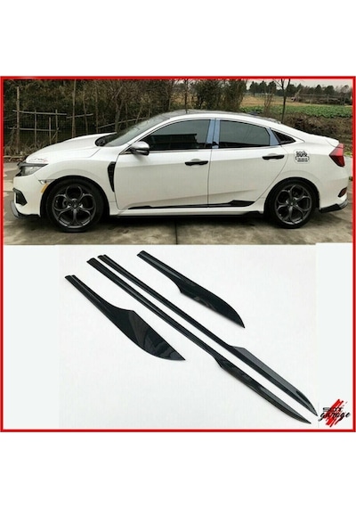 Honda Civic Fc5 Piano Black Yan Kapı Çıtası