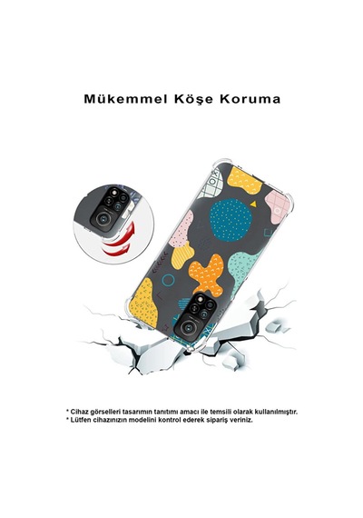 Samsung Galaxy S25 Plus İle Uyumlu Geometrik Şekiller Tasarımlı Antişok Kılıf