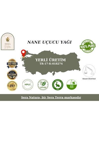 Nane Uçucu Yağı 10 Ml - %100 Saf Doğal Mentollü Tazeleyici Ve Ferahlatıcı Etki 10 ML