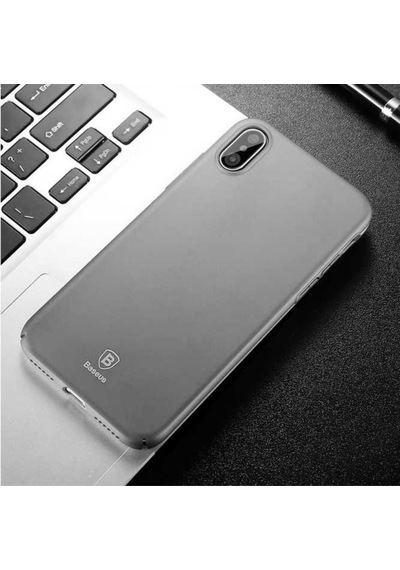 Apple Uyumlu iPhone X/Xs 5.8Baseus Thin Back Ultra Ince Mat Kilif 235915415 - Renk / Beyaz