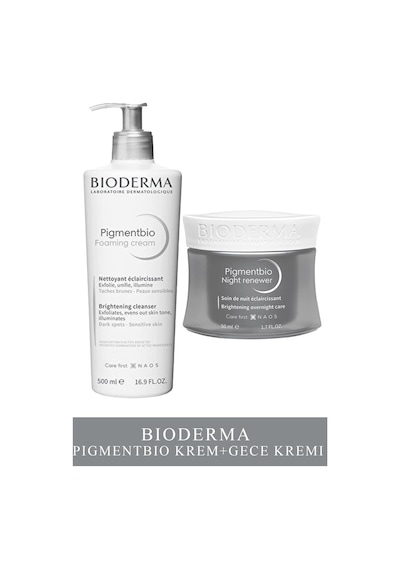 Bioderma Pigmentbio Foaming Cream 500 ML + Pigmentbio Night Renewer 50 ML