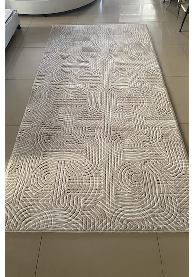 Lüle Halı Delüx Kaymaz Taban Halı Yolluk Gri Renk, Dlx7053 Vizon