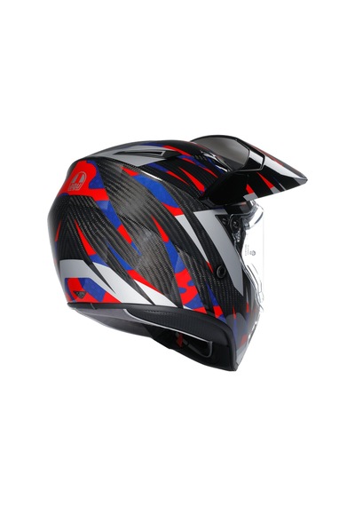 Agv Kask/ Ax9 Mplk Steppa Carbon/red/blue Renkli