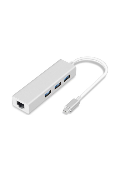 Daytona Fc05 Type C To 3x Usb 3.0 Ethernet Çevirici Hub