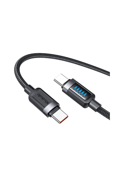 Mcdodo Ca-0350 240w Typec Pd Dinamik Led Hızlı Şarj Kablo 1.2m Siyah