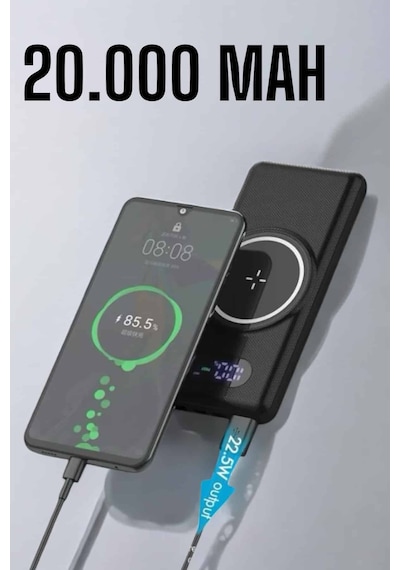 Powerbank Taşınabilir 10.000 Mah Hızlı Şarj Dijital Göstergeli