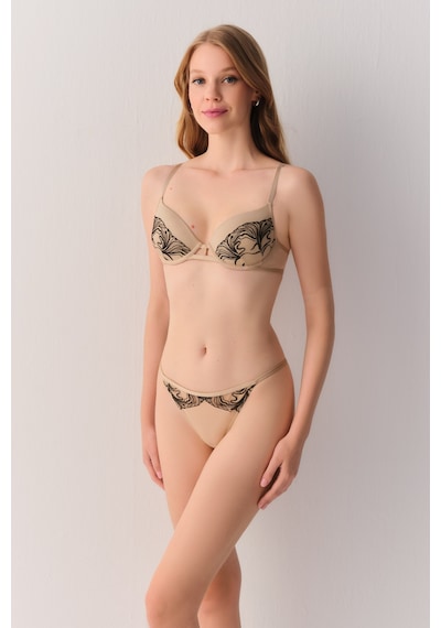 Suwen Tattoo Touch Dantelli String Külot St6009602010 Bej