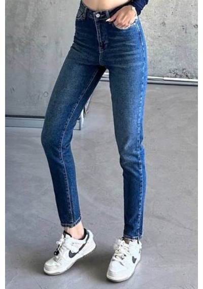 Balenbi Kadın Yüksek Bel Yıkamalı Strech Mom Jean Likralı Kot Pantolon 1246 - Premium Seri Mavi 2387 Balenbi Kadın Yüksek Bel Yıkamalı Strech Mom Jean Likralı Kot Pantolon 1246 - Premium Seri Mavi 2387