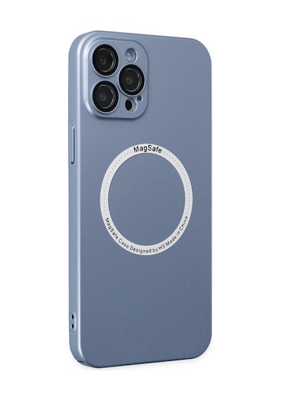 Apple iPhone Uyumlu 12 Pro Kılıf Jack Magneticsafe Lens Silikon - Sierra Blue Bz8683140421861