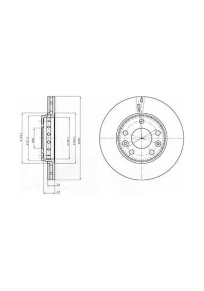 DELPHI BG4265 FREN DİSKİ ÖN MEGANE III 08- MEGANE IV 15- LAGUNA I