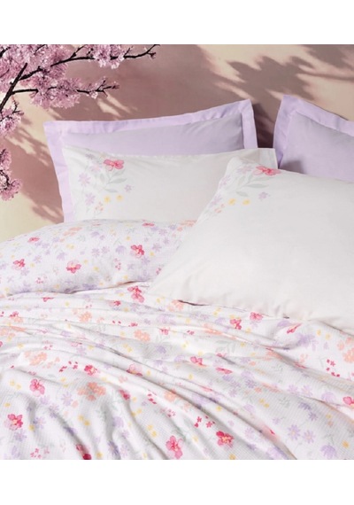 Cottonbox Estiva Çift Kişilik Pike Takımı Winsome Lila Lila