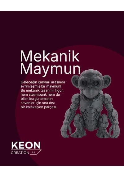 Mekanik Maymun Figür