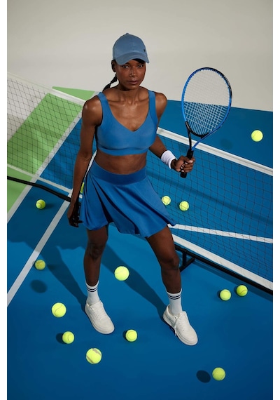 DeFactoFit Sporcu İçi Taytlı Mini Tenis Eteği A2514AX25SPIN34 İndigo