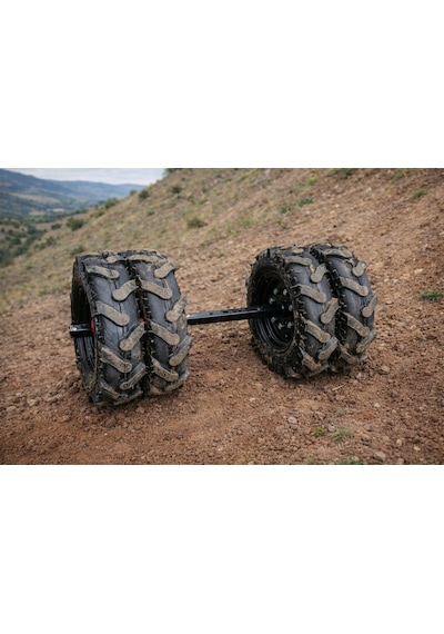 Dalaz, Ahs Çapa Makinası Uyumlu 4x4 Lastik Takımı 400x8 Çapa Lastigi Teker