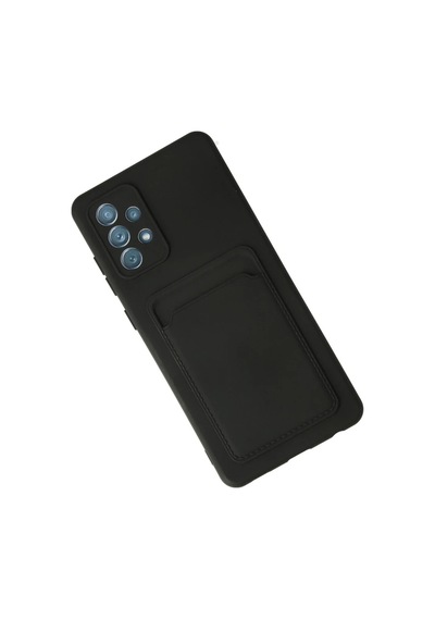 Samsung Galaxy A72 Kılıf Kelvin Kartvizitli Silikon - Siyah 0.2M-Çok Renkli
