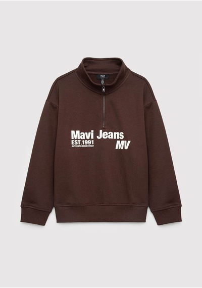 Mavi Loose Fit Kahverengi Erkek Çocuk Sweatshirt 6s10142-88067