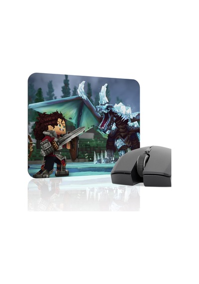 Hytale Kaymaz Dikişli Kauçuk Oyuncu Mousepad V3 - 22x18 Gaming Mouse Pad Fare Altlığı