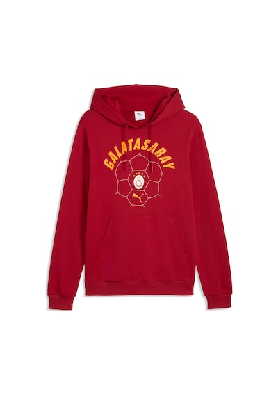 Puma Galatasaray Ftblculture Erkek Kapüşonlu Sweatshırt 786842 01 Kırmızı