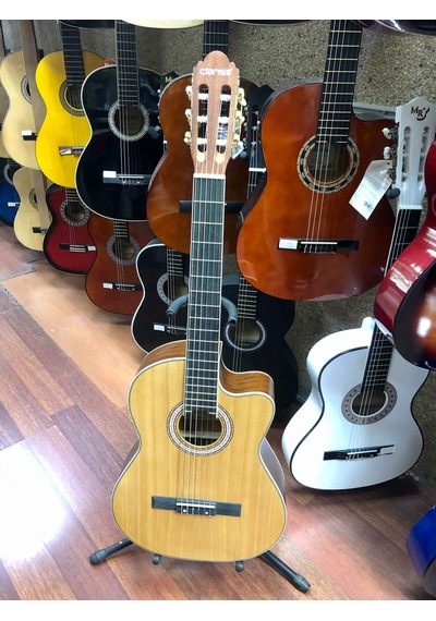 Clariss Kesik Kasa Mat Naturel Klasik Gitar Hg400nc