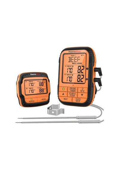 Thermopro Tp28c 2problu Zamanlayıcılı 150m Kablosuz Barbekü/mangal Profesyonel Pişirme Termometresi