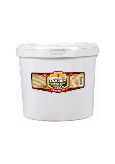 Erzurum Yayla Süzme Çiçek Balı 5 Kg Kova/teneke