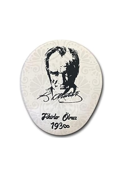 Ln-1938 Fikirler Ölmez Atatürk Desenli Ergonomik Suya Dayanıklı Bileklikli Mouse Pad