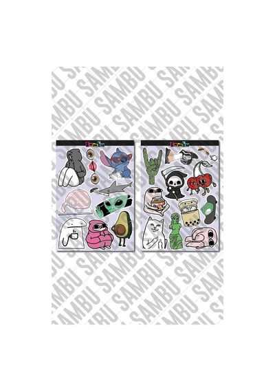 Internet Temalı Sticker Etiket Seti 2 - Meme Sticker - Laptop Notebook Telefon