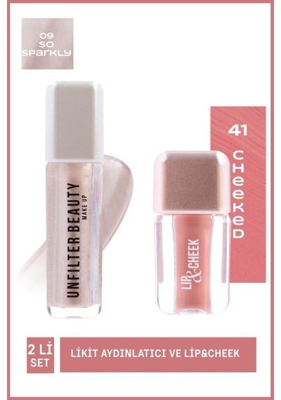 Likit Aydınlatıcı 09 So Sparkly Ve Lıp&cheek 41 Cheeked Çok Renkli