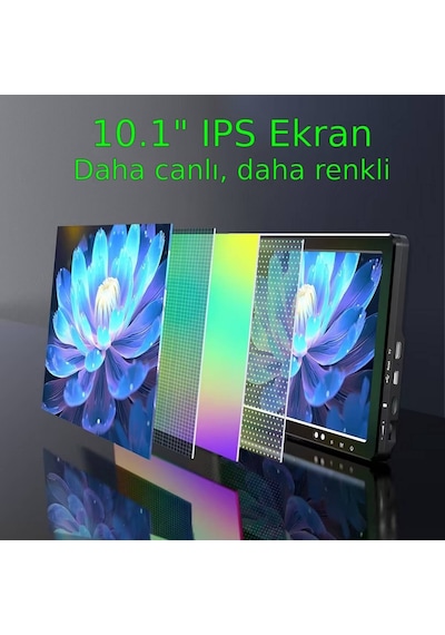 Dijital Mikroskop Tamirci Mikroskobu 10.1" Ips Lcd Hd Ekran Hdmı Ve Usb Bağlantısı 2000x Büyütme 20mp Şarjlı Tam Set