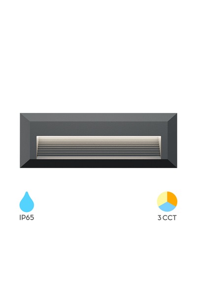 3 Renk Slim Beyaz Led Panel Armatür - Göz Dostu Aydınlatma Siyah