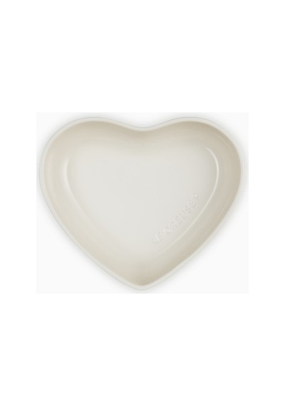 Le Creuset Kalp Formlu Lüks Sunum Şıklığı Seramik Kase 20 Cm Meringue
