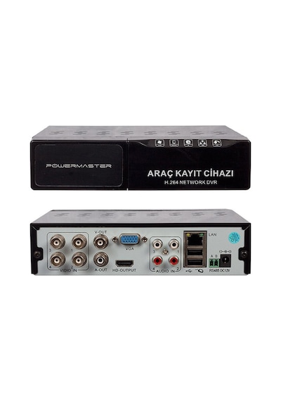 Powermaster Pm-4104Mvr Mobil Dvr 4'Lü Araç Kayıt Cihazı