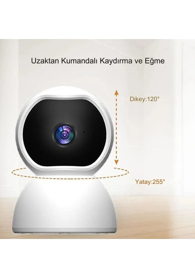 Cmr-26 Hd Akıllı Ip Kamera 360 Derece Dönebilen Mobil Uzaktan Iz