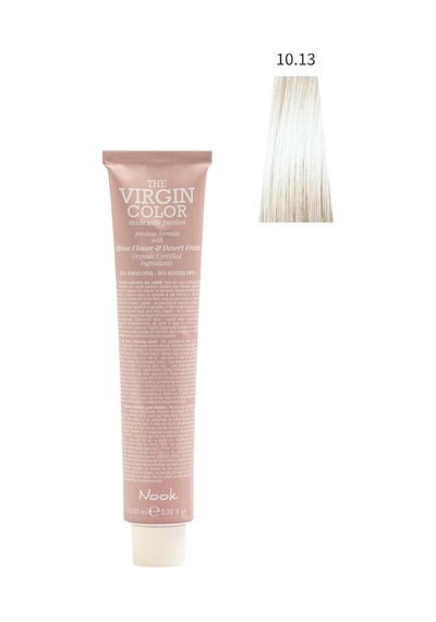 Nook Virgin Color Profesyonel Saç Boyası 100ml-çok Açık Bej Platin Sarı 10.13-beıge Küllü Dore Platın