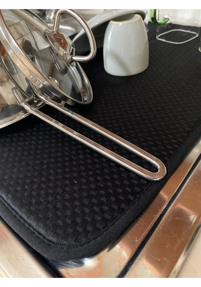 Bulaşık Kurutma Matı Polyester Örtüsü 45x34cm Syh Belirtilmemiş Siyah Diğer