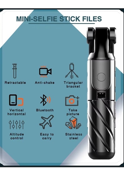 K03 Tripod Bluetooth Kumandalı Selfie Çubuğu