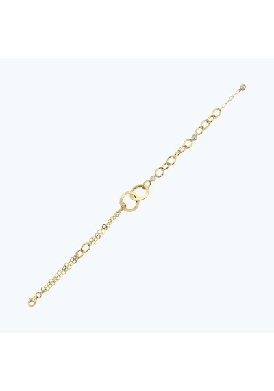 Altınbaş Altın Halka Bileklik BLSVK055-25364 Sarı Altın
