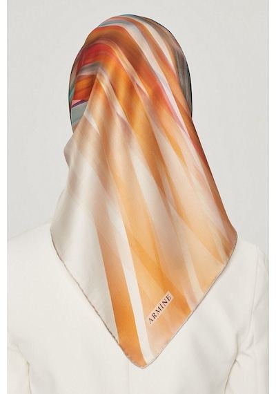Armine Nostalji Serisi %100 Twill İpek Eşarp 8508d 31