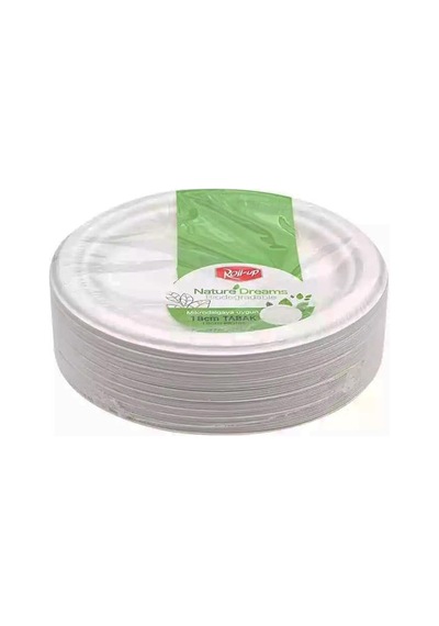 Roll-up Nature Ekolojik Karton Kağıt Parti Tek Kullanımlık Tabak - 18 Cm. - 50 Adetlik 1 Paket Diğer