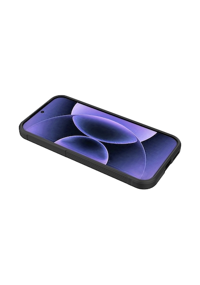 Maks Technology Mi 17 Pro Max Kılıf Esnek Tpu Oyuklu Arka Yüzey Tasarımlı Mkst Etnik Silikon Kapak - Siyah