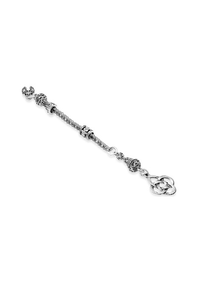Kazaziye Temalı Foxtail Zincirli Tek Kamçılı Kararmaz Metal Püskül Metal