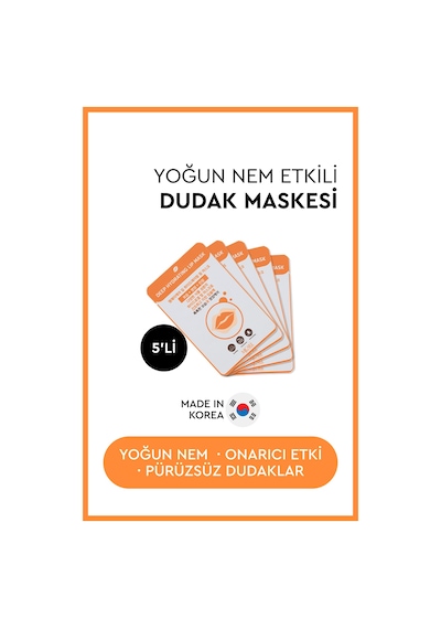Mjcare Deep Hydrating Lip Mask - Yoğun Nemlendirici Dudak Maskesi 5'li