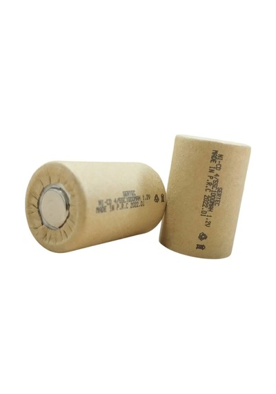 Sertec 1.2v Ni-cd 4/5 Sc 1000 Mah Kağıt Şarjlı Pil 3c Başsız/flat Head Evimdeyokyok