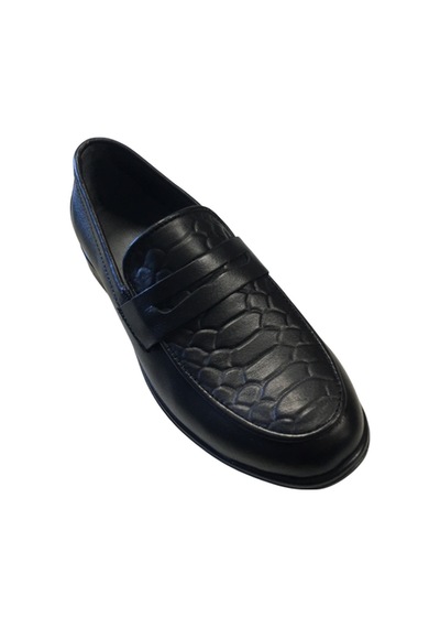 Rks Shoes Erkek Çocuk Kabartma Desenli Siyah Günlük Ayakkabı