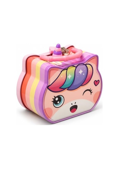 Sevimli Unicorn Metal Kumbara Asma Kilitli