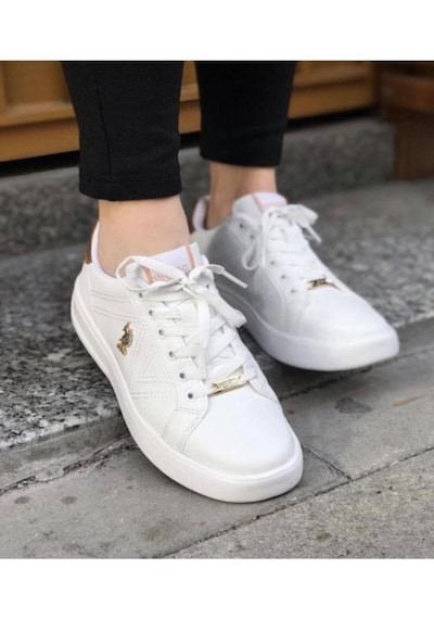 U.s. Polo Assn. Exxy 5fx 101946743 Kadın Sneaker Ayakkabı Beyaz 36-40 Beyaz