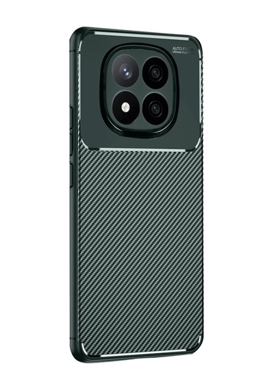 Xiaomi Redmi Note 14 Pro 4g Uyumlu Kılıf Auto Focus Karbon Kapak - Koyu Yeşil