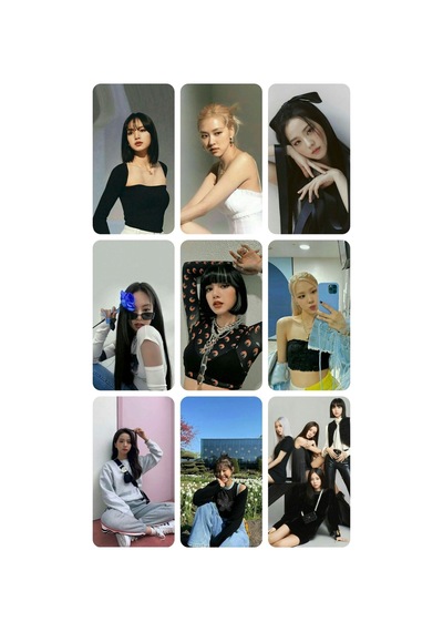 Black Pink 16 No -kpop- 9 Lu Fotokart Seti