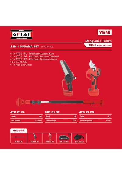 Attlas Atb21 3'lü Bahçe Set A0104100