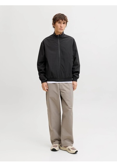 Jack & Jones Jack&jones Jjecharge Stand Collar Erkek Bomber Ceket 12288895 Siyah